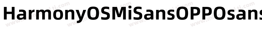 HarmonyOSMiSansOPPOsansAlibaba P字体转换